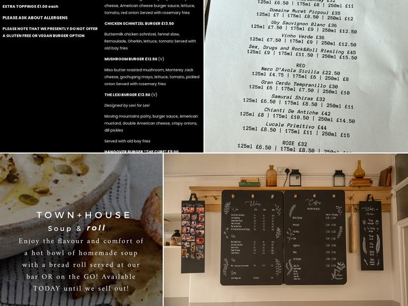 Town+House By Always Sunday Menu