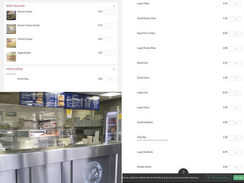 Southdown Fish Bar Menu