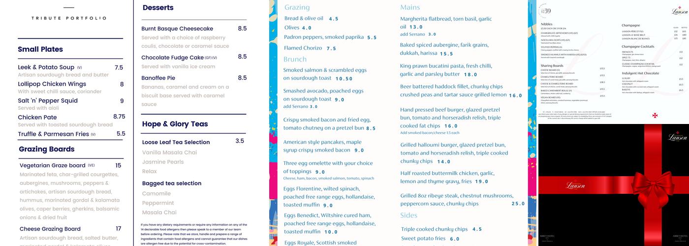 ArtBar Menu