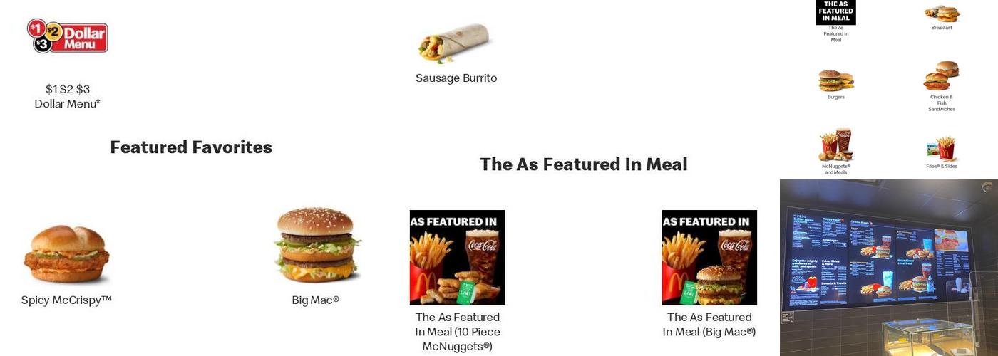 McDonald's Menu