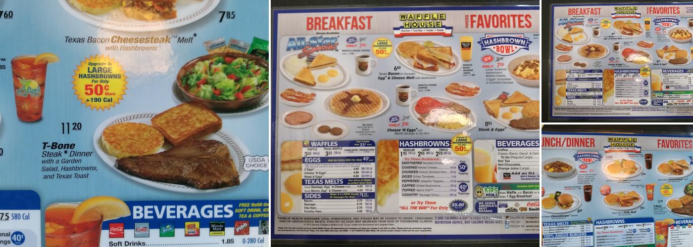 Waffle House Menu