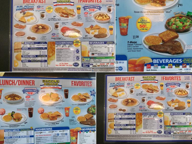 Waffle House Menu