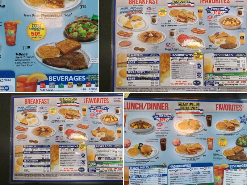 Waffle House Menu