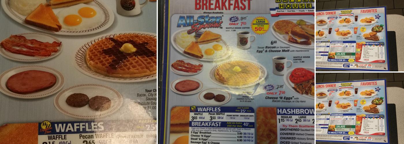 Waffle House Menu