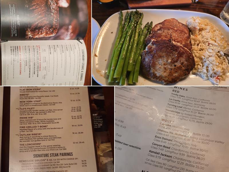 LongHorn Steakhouse Menu