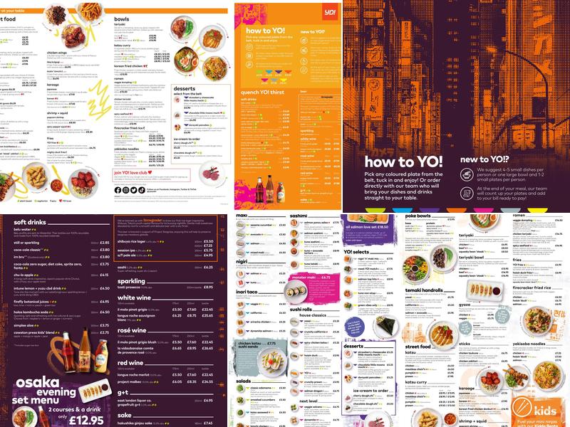 YO! To Go Bath Vaults Menu