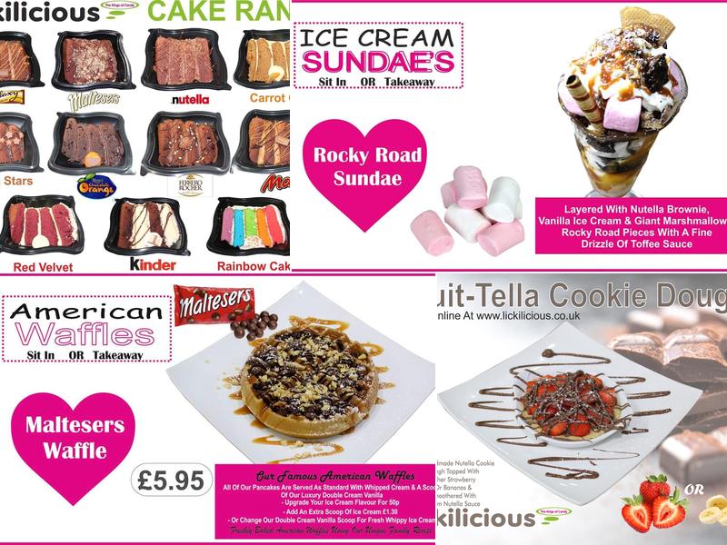 Lickilicious Candy Lounge Menu