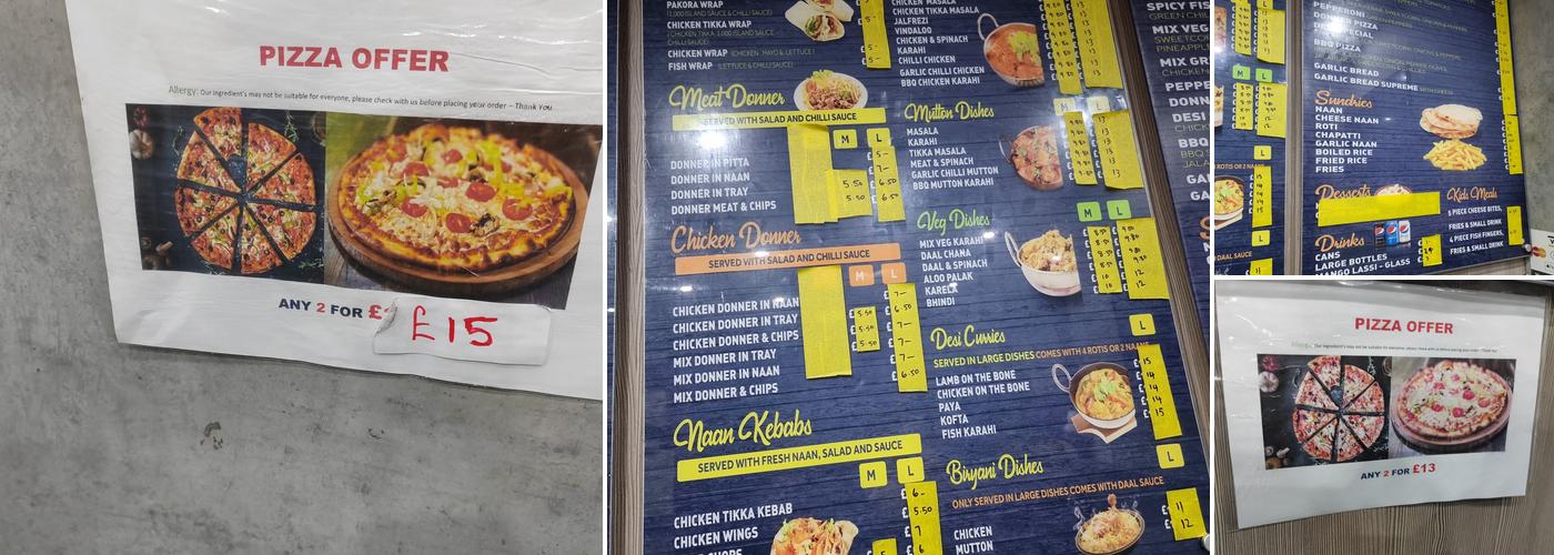 Desi Chef (HMC) Menu