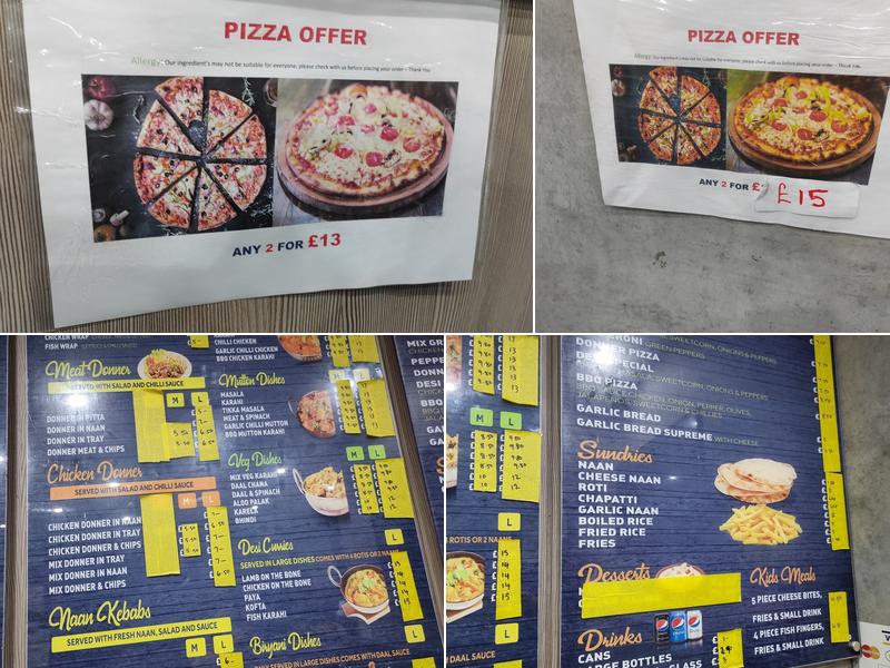 Desi Chef (HMC) Menu