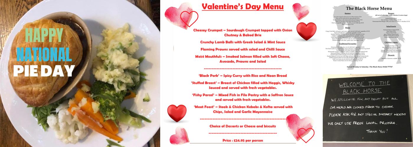 Black Horse Menu