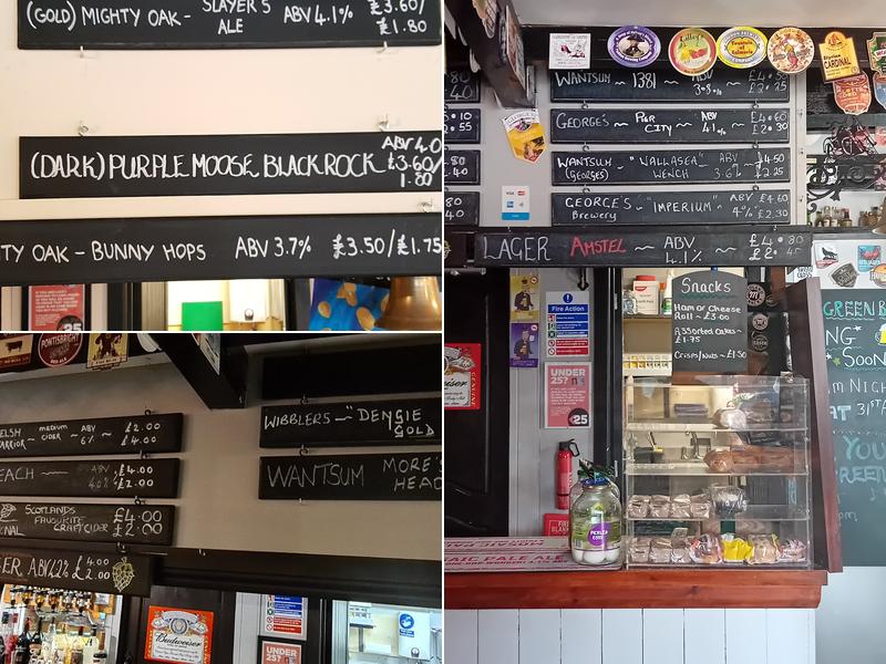 One Green Bottle Menu