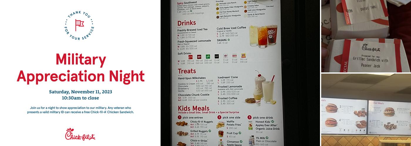 Chick-fil-A Menu