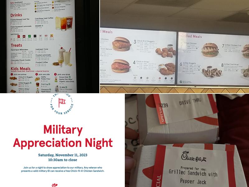 Chick-fil-A Menu