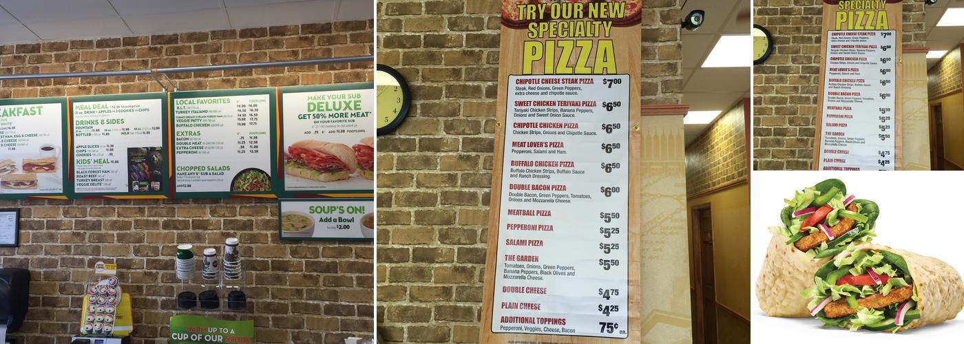 Subway Menu