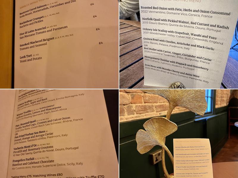 The Greyhound Pub & Dining Menu