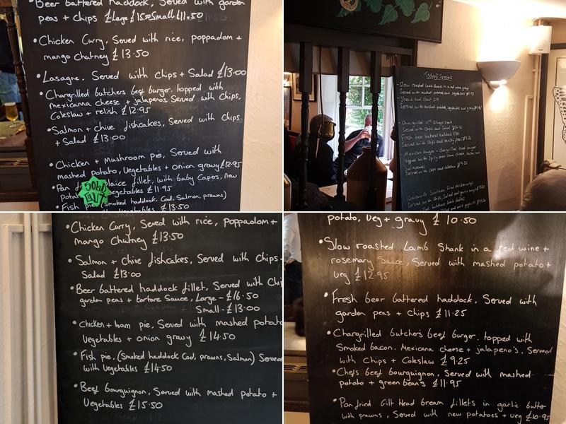 The Royal Standard Menu