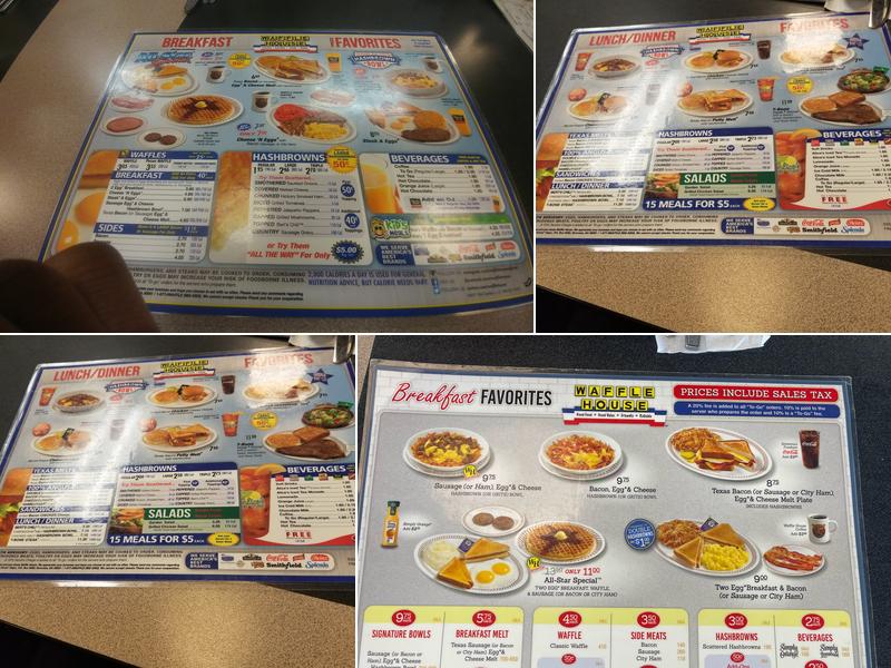 Waffle House Menu