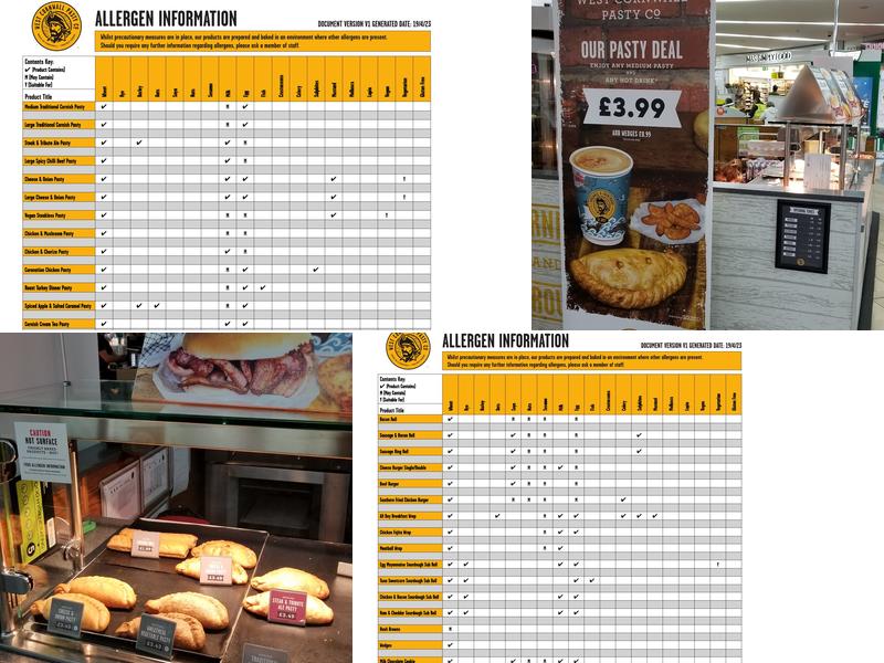 West Cornwall Pasty Co Menu