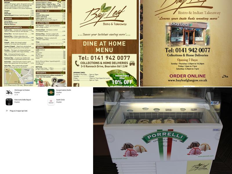 Bay Leaf Bistro & Takeaway Menu