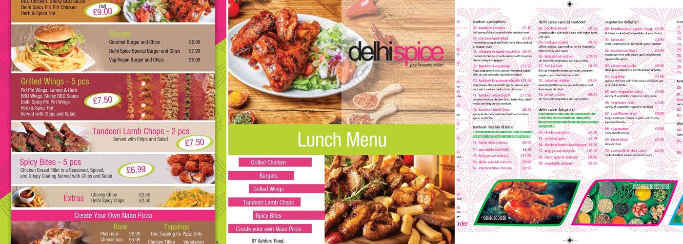 Delhi Spice Menu