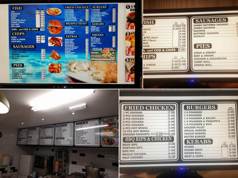 Mildenhall Fish & Chips Menu