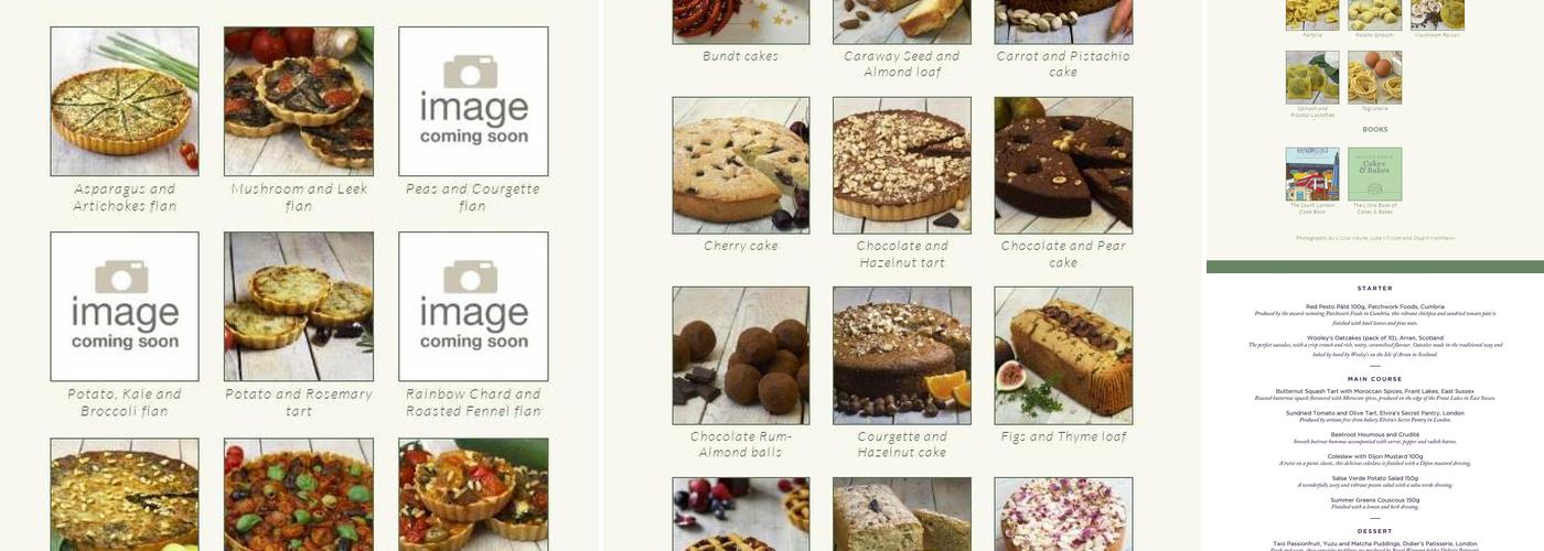 Elvira's Secret Pantry Menu