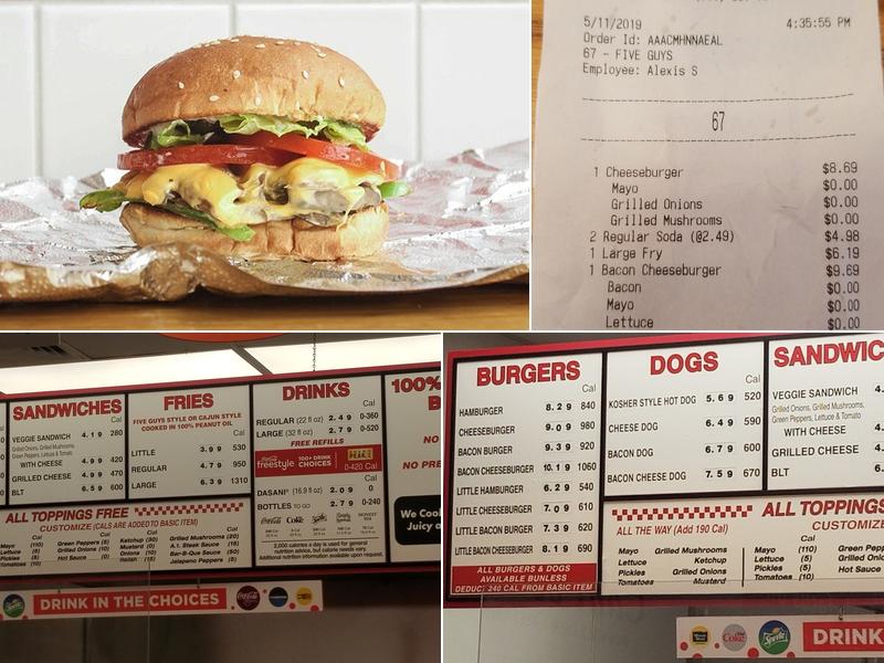 Five Guys Menu