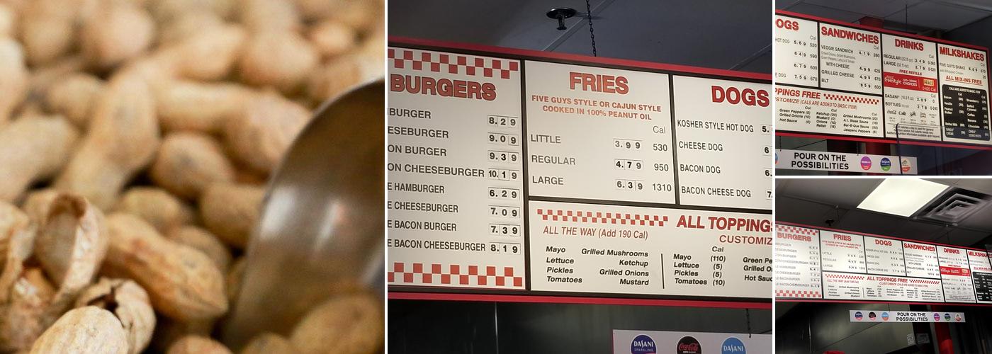 Five Guys Menu