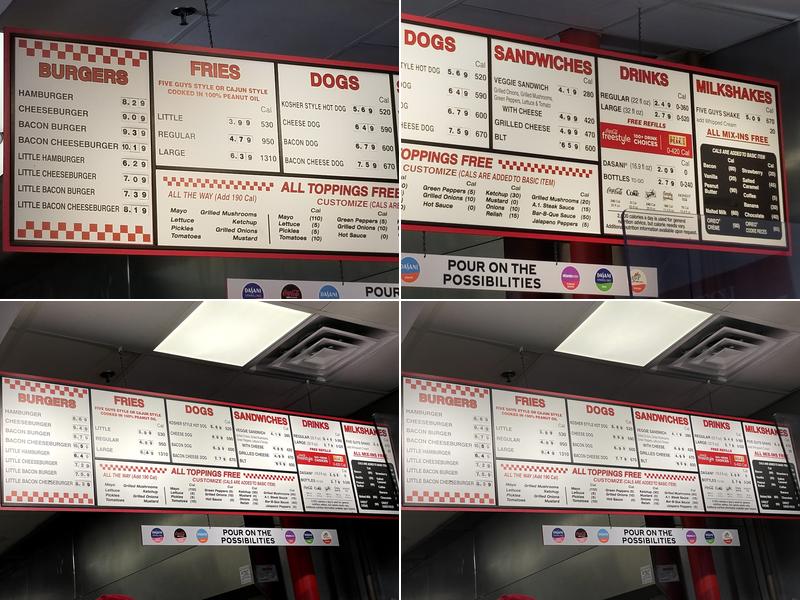 Five Guys Menu