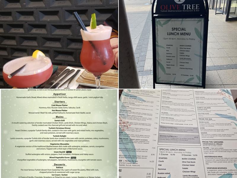 Olive Tree Restaurant Bedford Menu