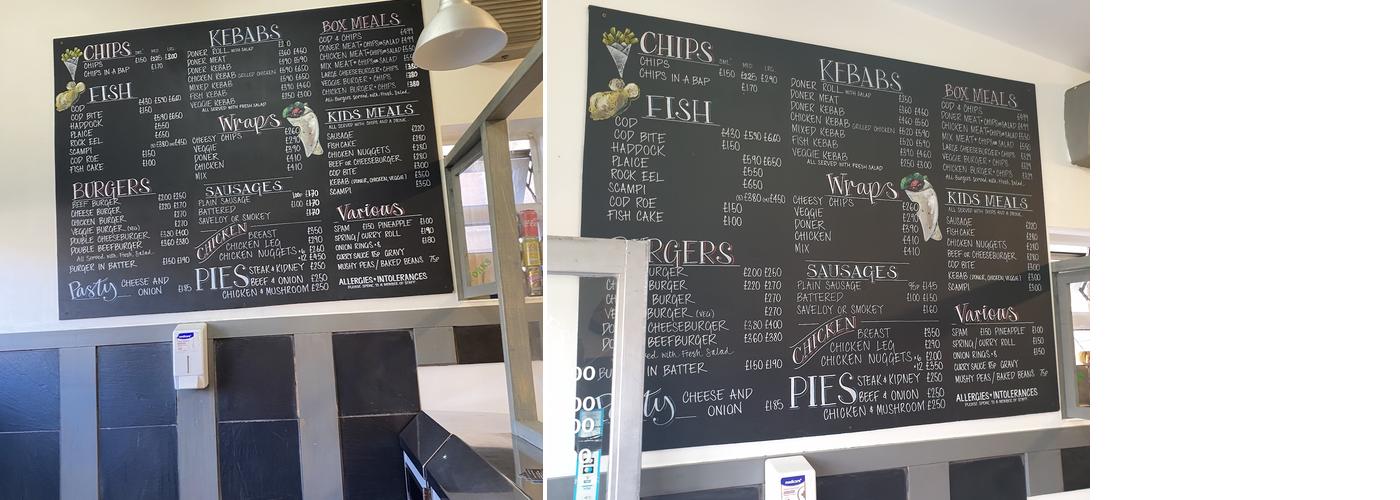 Luci & Lina Fish Bar & Kebab House Menu