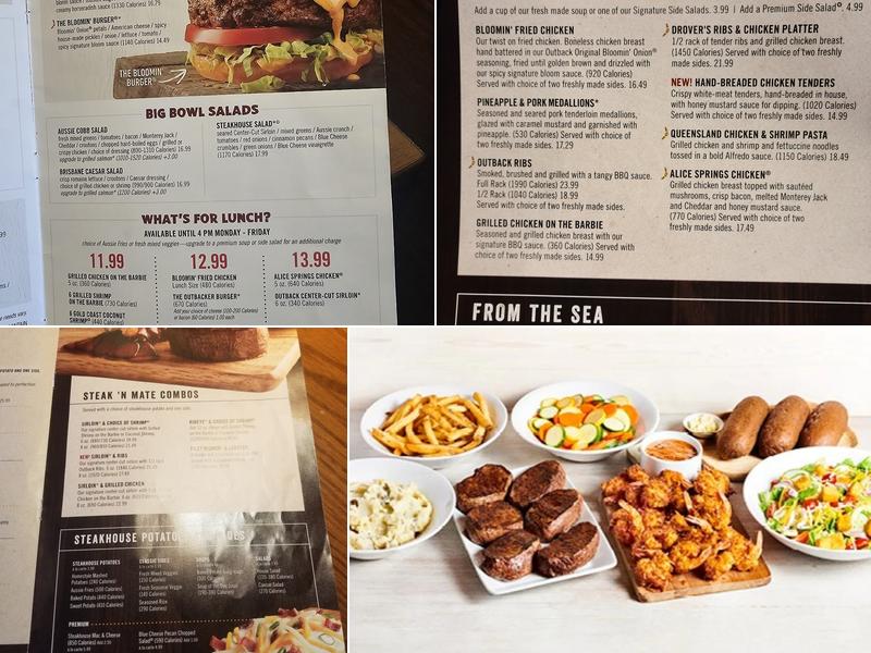 Outback Steakhouse Menu