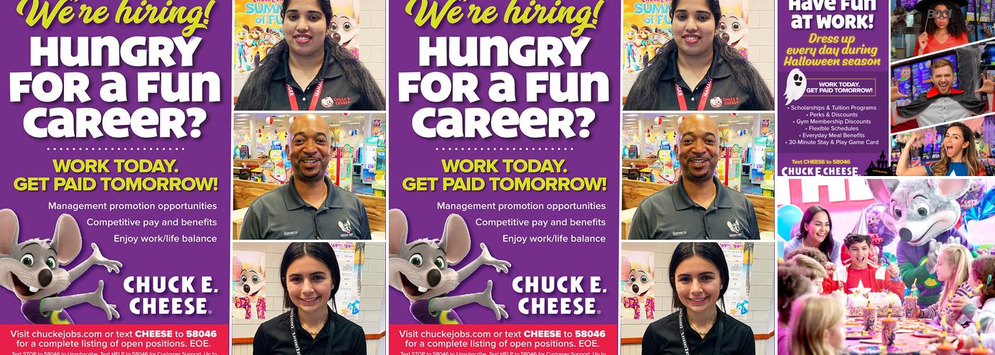Chuck E. Cheese Menu