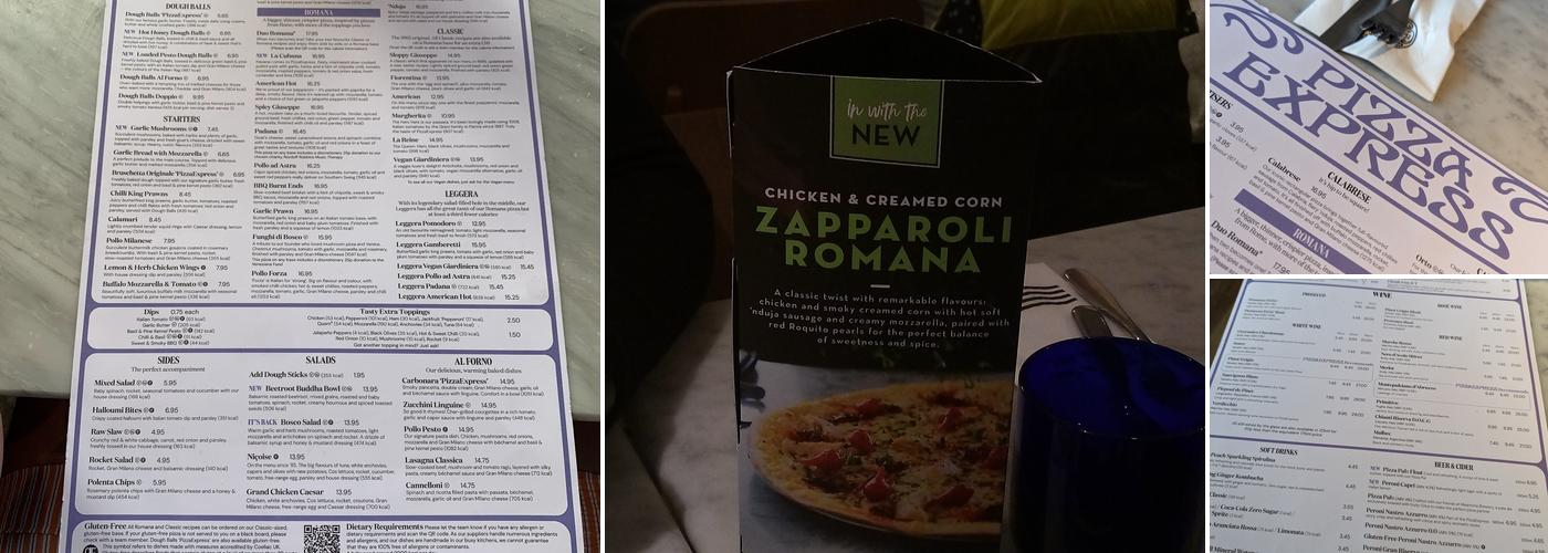 Pizza Express Menu