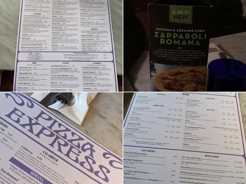 Pizza Express Menu