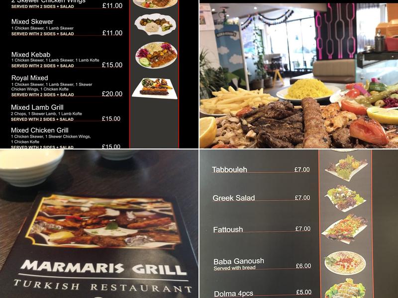 Marmaris Grill Turkish Restaurant Menu
