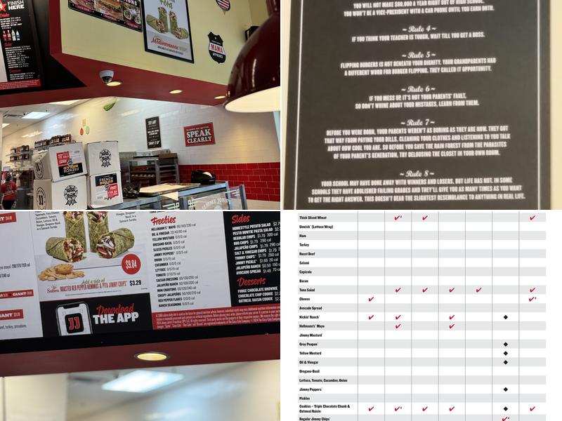 Jimmy John's Menu