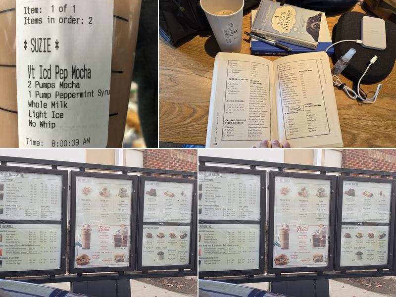 Starbucks Menu