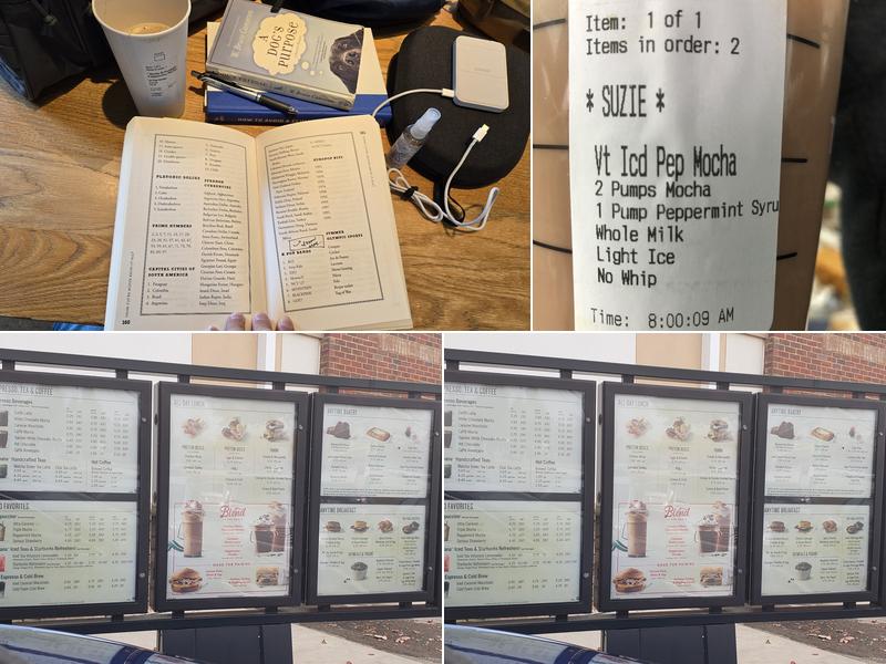 Starbucks Coffee Company Menu