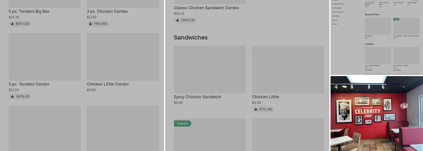 KFC Menu