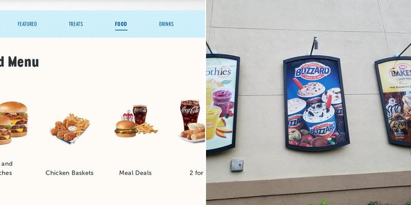 Dairy Queen Grill & Chill Menu