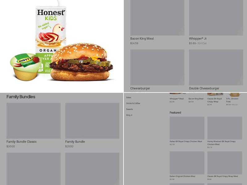Burger King Menu