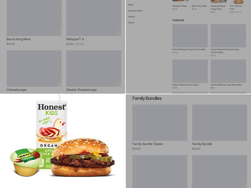 Burger King Menu