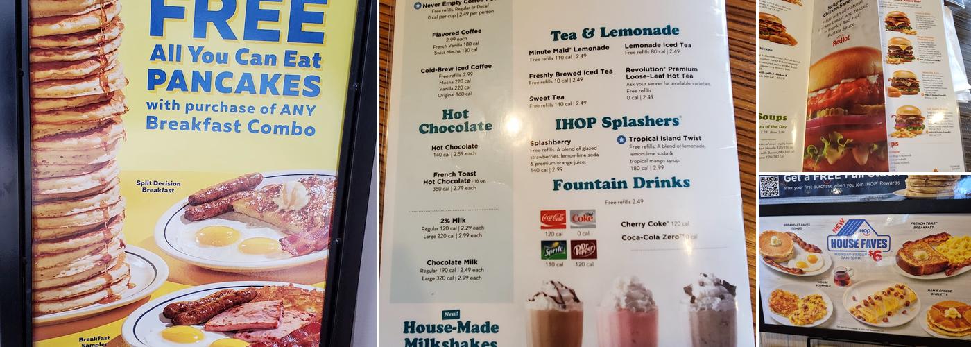 IHOP Menu