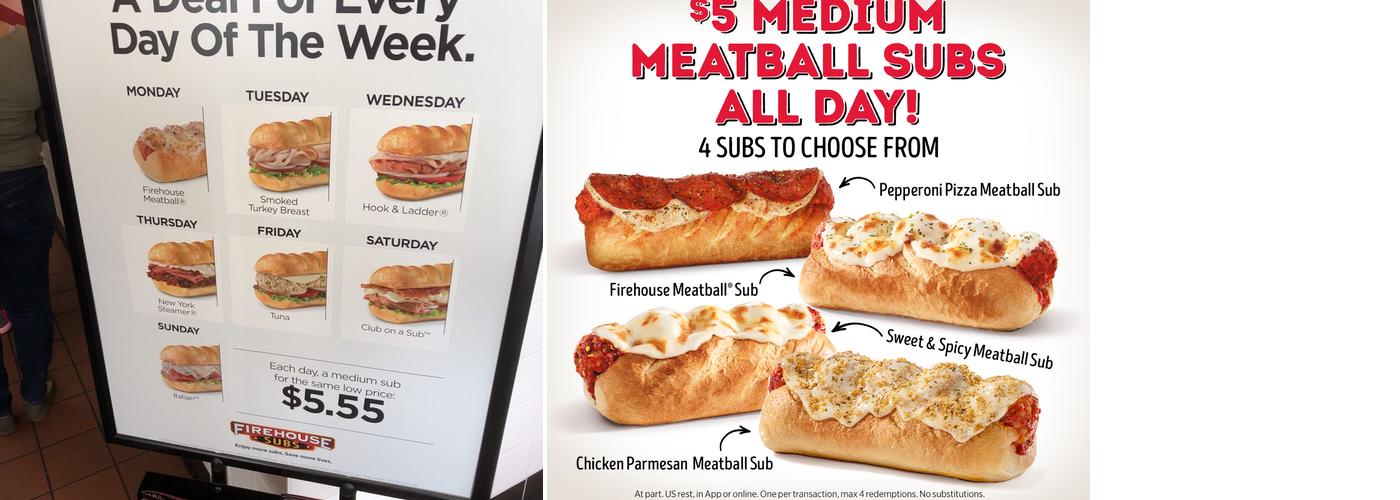 Firehouse Subs Tallahassee #2 Menu