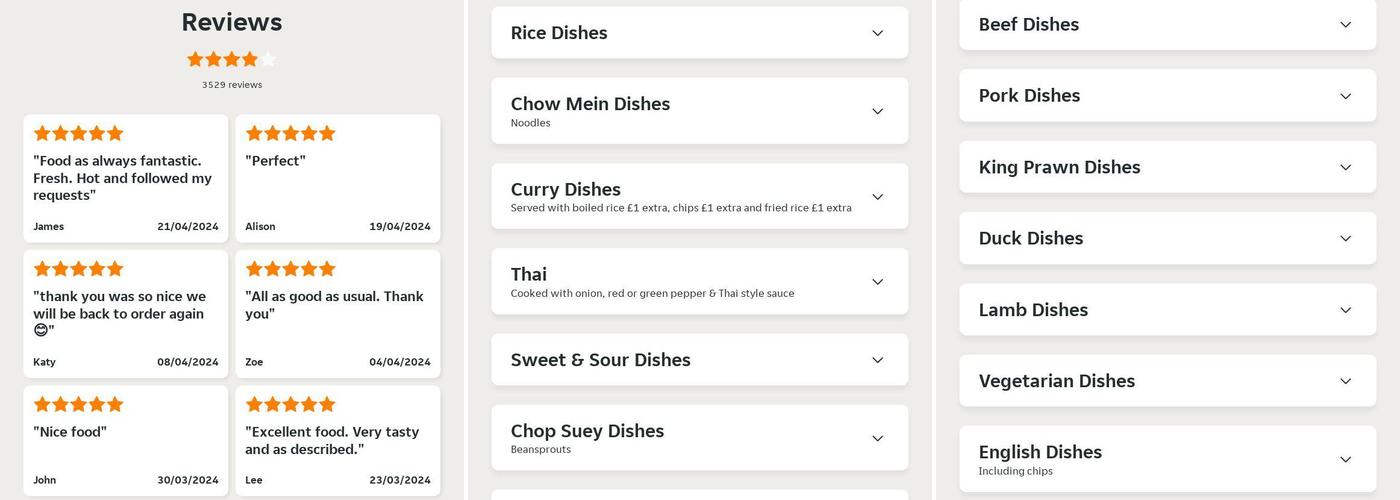 Happy House Chinese Menu