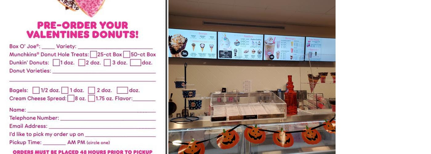 Dunkin' Menu