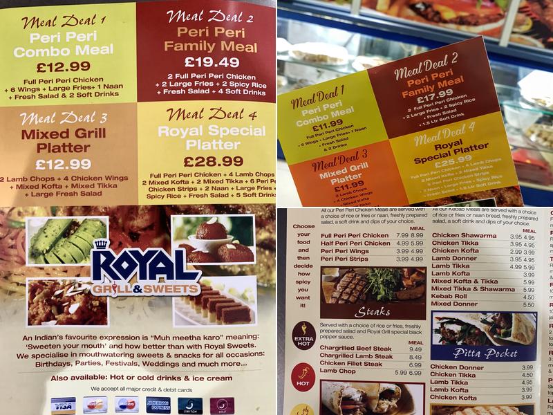 Royal Grill & Sweets Menu