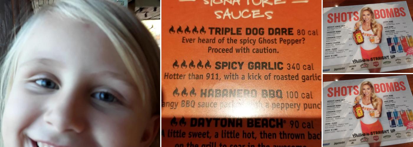 Hooters Menu