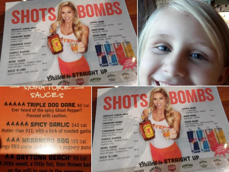 Hooters Menu